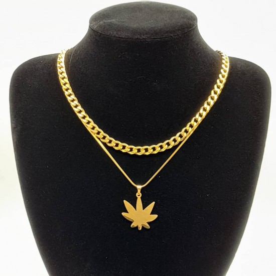 Cuban with Steel Chain and Pendant 20