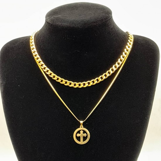 Cuban with Steel Chain and Pendant 4